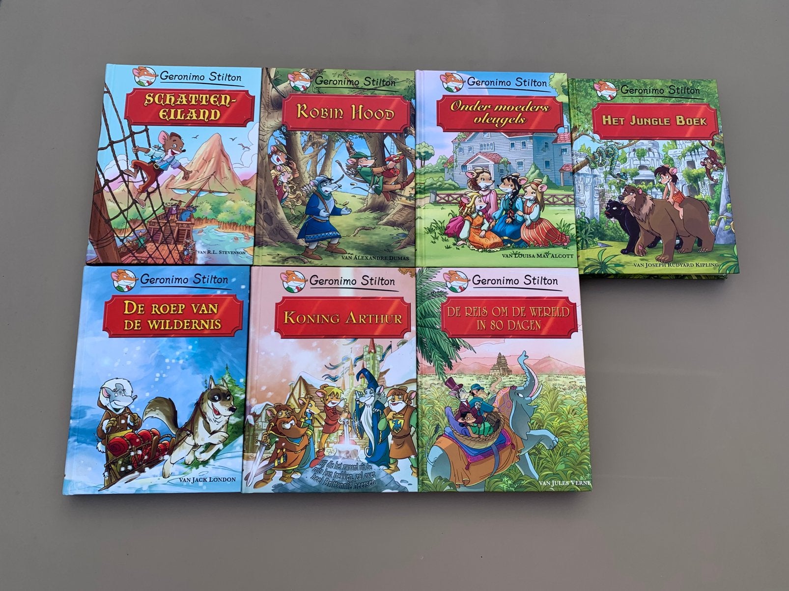 Geronimo Stilton boeken ( 7 stuks), Boeken, Ophalen, Nieuw, Fictie