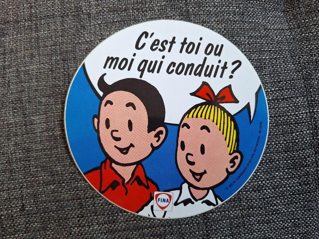 Vandersteen Suske Wiske - Sticker Fina FR (1993), Enlèvement ou Envoi, Bob et Bobette, Comme neuf, Image, Affiche ou Autocollant