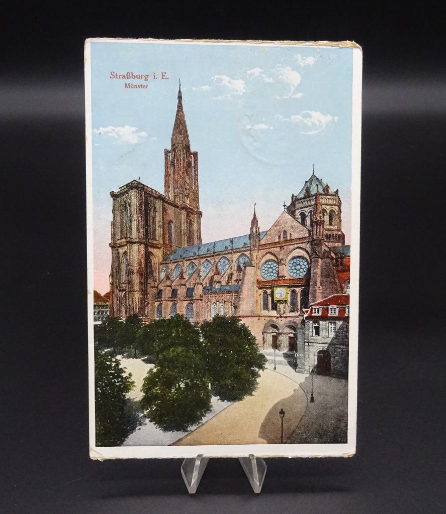 Duitse Feldpostkaart Strassburg wo1 (190/2), Ophalen of Verzenden, Overige soorten, Foto of Poster