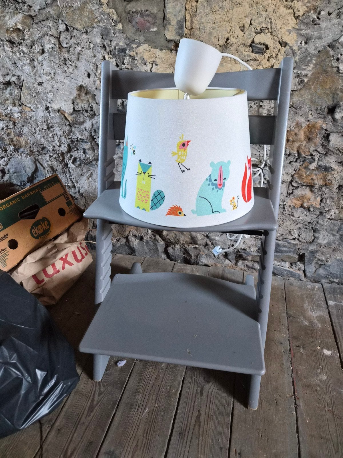 lampe à suspendre enfant, Enlèvement