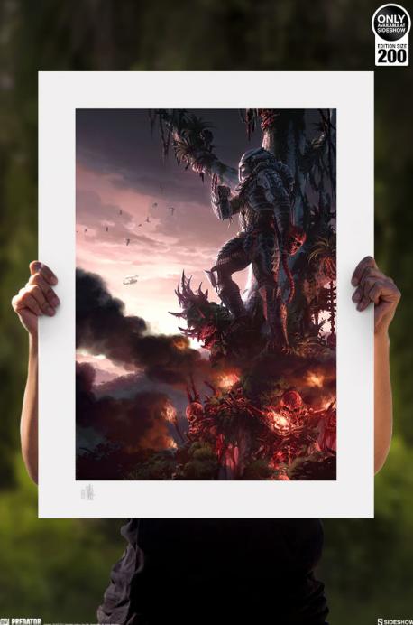 Sideshow Predator Jungle Hunter Art print, Ophalen of Verzenden