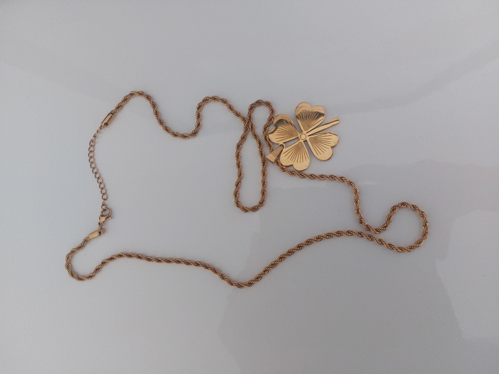 klavertje 4 ketting staal, Enlèvement ou Envoi