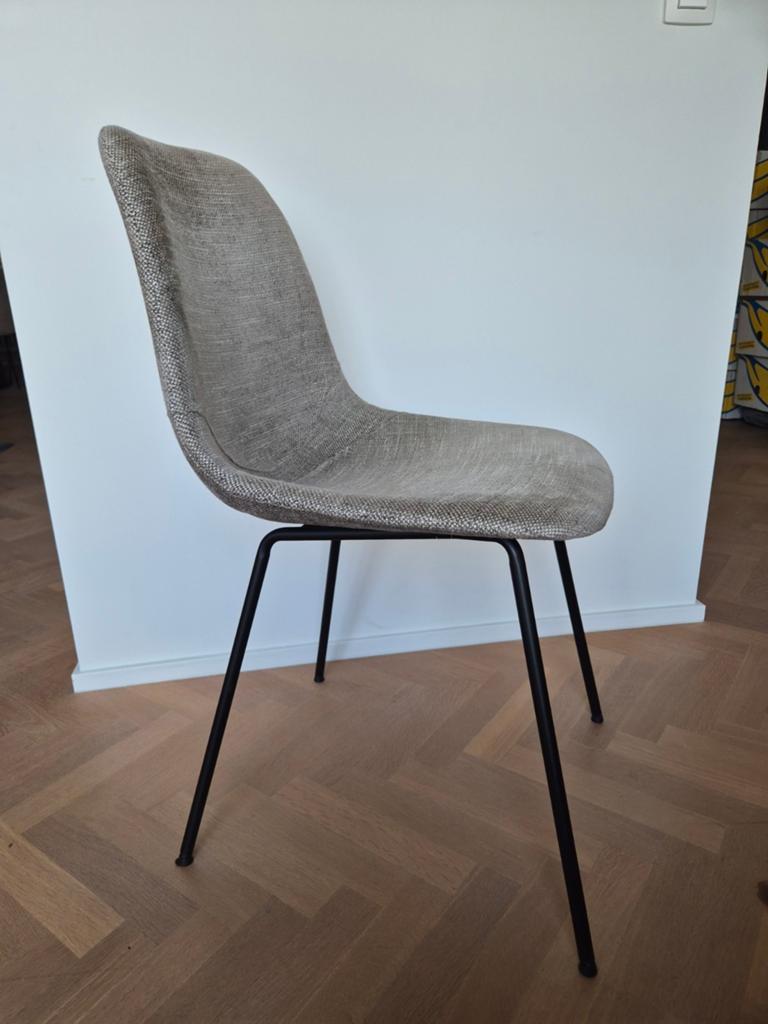 6x Taupe Eetkamerstoel Juntoo, Huis en Inrichting, Ophalen