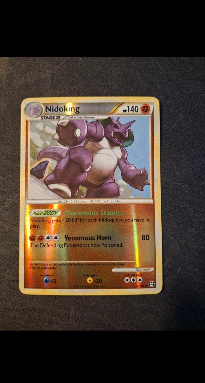 Holo inversé Nidoking 6/102, Enlèvement ou Envoi