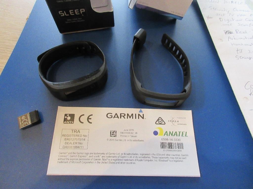 horloge garmin vivofit fitnesband., Handtassen en Accessoires, Sporthorloges, Ophalen, Zo goed als nieuw, Garmin