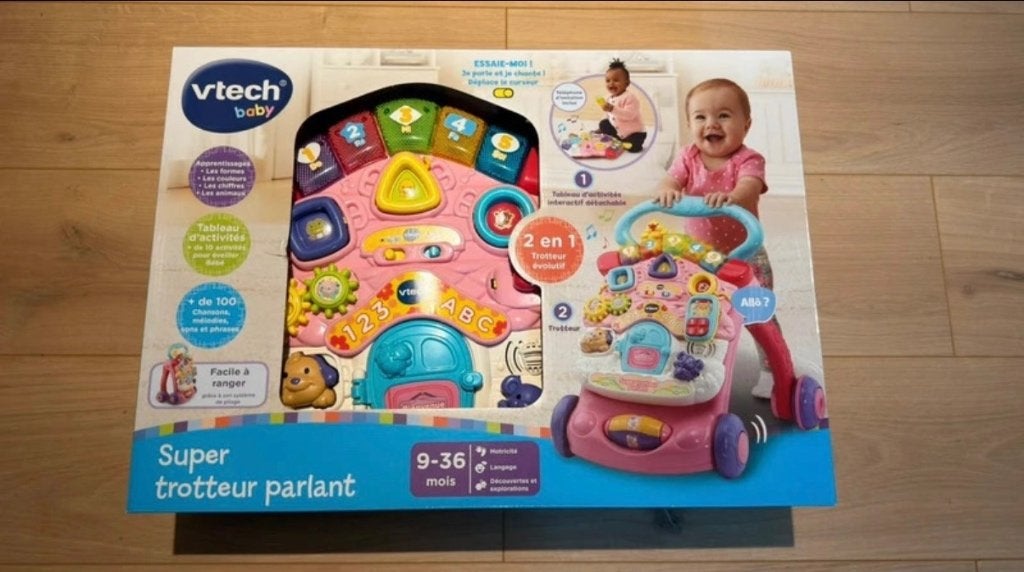 Trotteur VTech neuf 9-36 mois, Enfants & Bébés, Enlèvement ou Envoi, Neuf, 6 mois à 2 ans