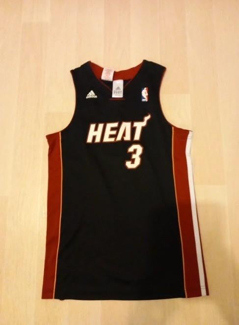 Vareuse basket NBA Heat Wade Adidas, Sports & Fitness, Basket, Enlèvement ou Envoi, Utilisé, Vêtements