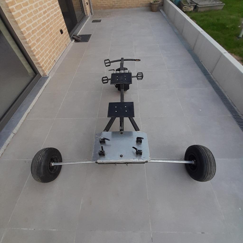 Paramotor trike duo mono, Ophalen, Paramotor