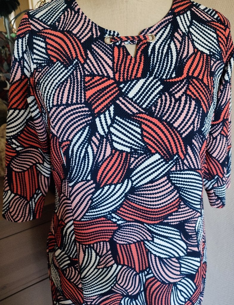 Robe Damart, belle finition. Taille 42, Taille 42/44 (L), Enlèvement ou Envoi, Damart, Multicolore