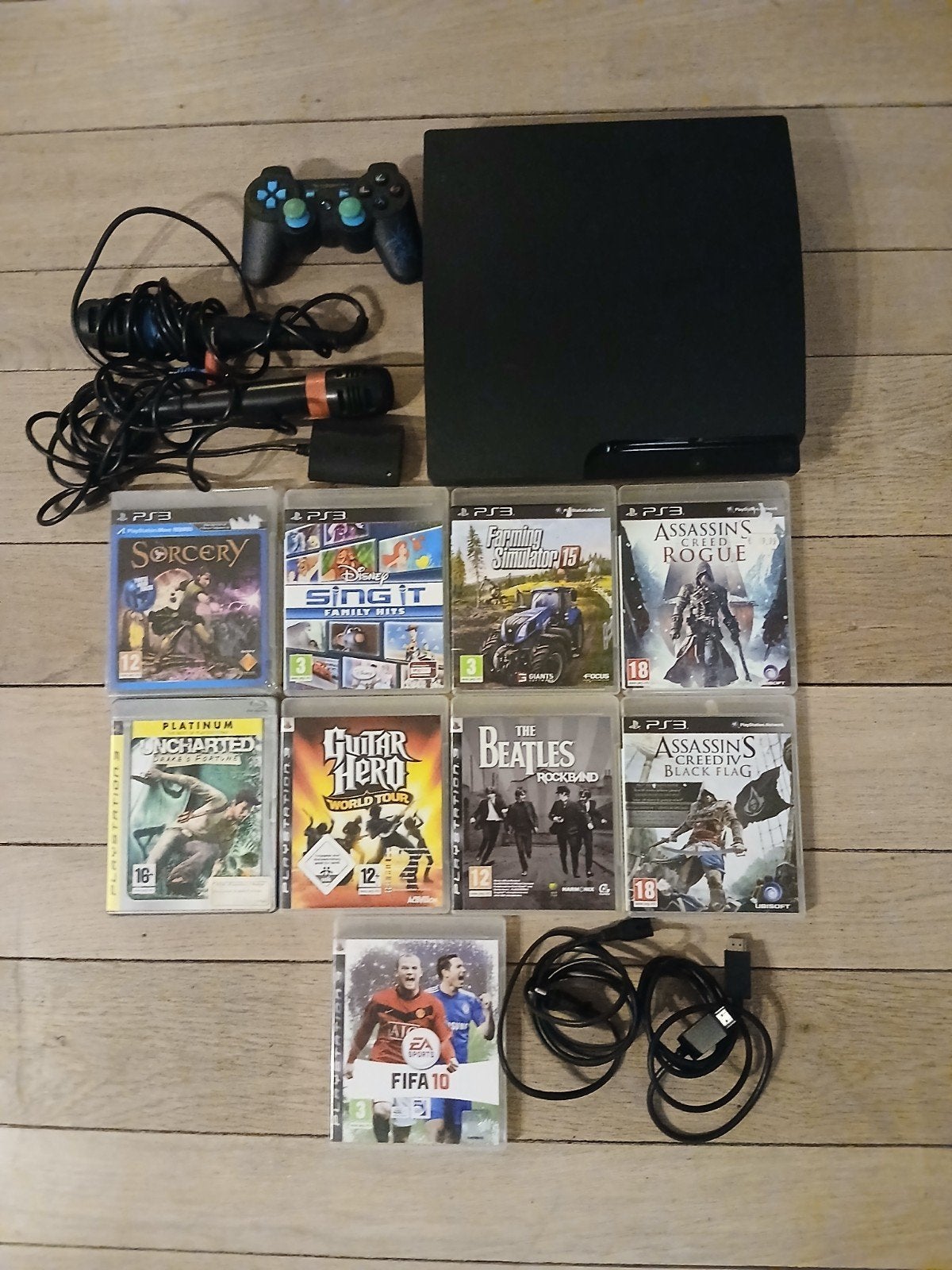 Playstation 3 Met 9 Games, Games en Spelcomputers, Spelcomputers | Sony PlayStation 3, Ophalen, Zo goed als nieuw, Met 1 controller