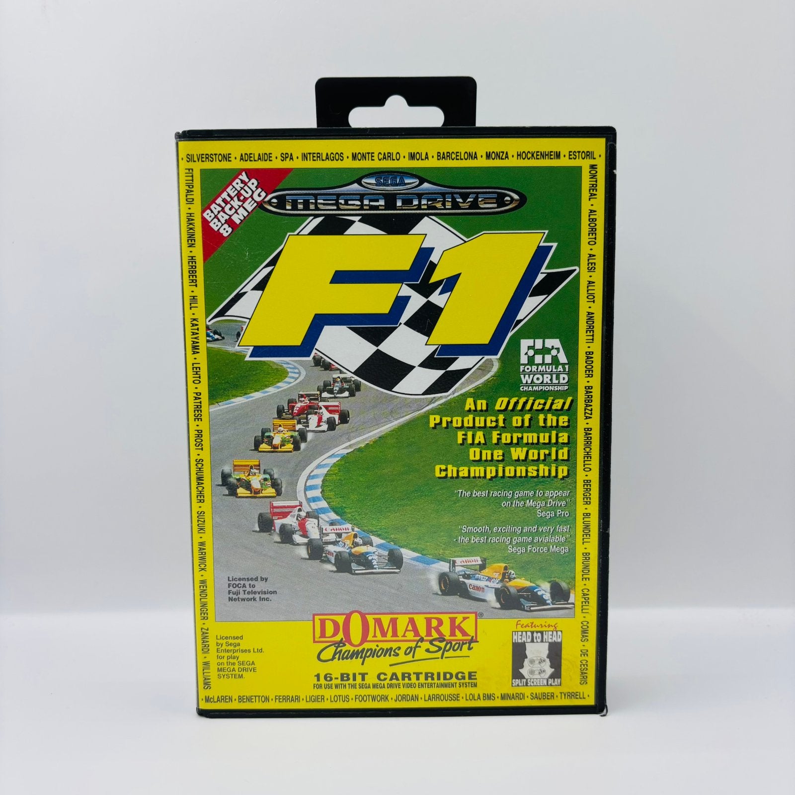 F1 Sega Mega Drive, Games en Spelcomputers, Racen en Vliegen, Ophalen of Verzenden, Zo goed als nieuw, Vanaf 3 jaar