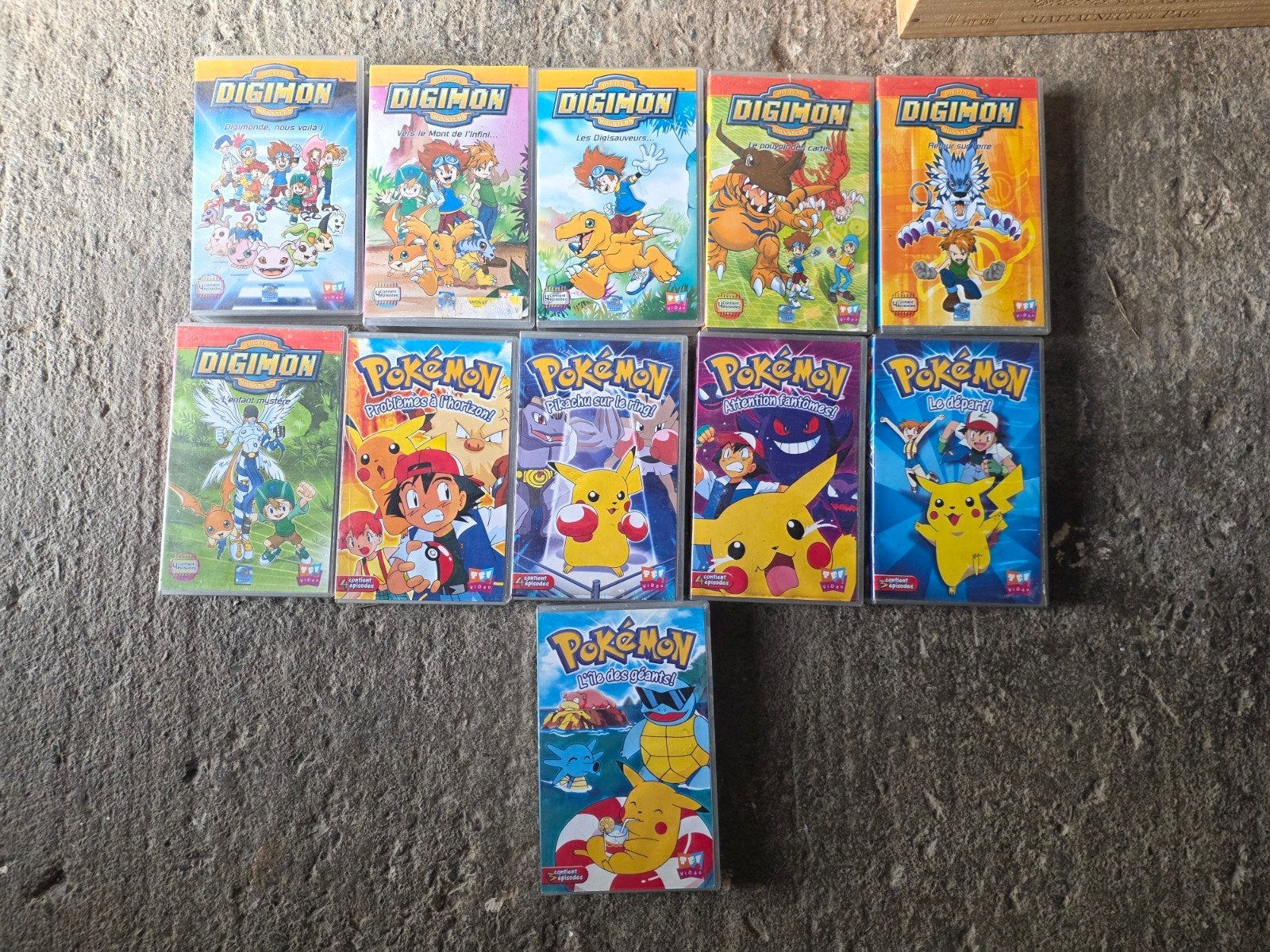 Lot Cassettes VHS Pokémon & Digimon - VF - Années 90/2000, CD & DVD, VHS | Enfants & Jeunesse, Enlèvement ou Envoi, VHS