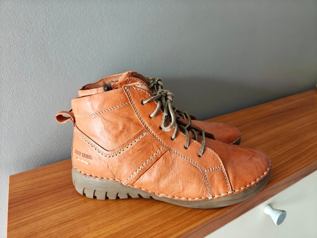 Chaussures en cuir Josef Seibel - taille 39 - neuves, Neuf, Enlèvement ou Envoi, Brun, Josef Seibel