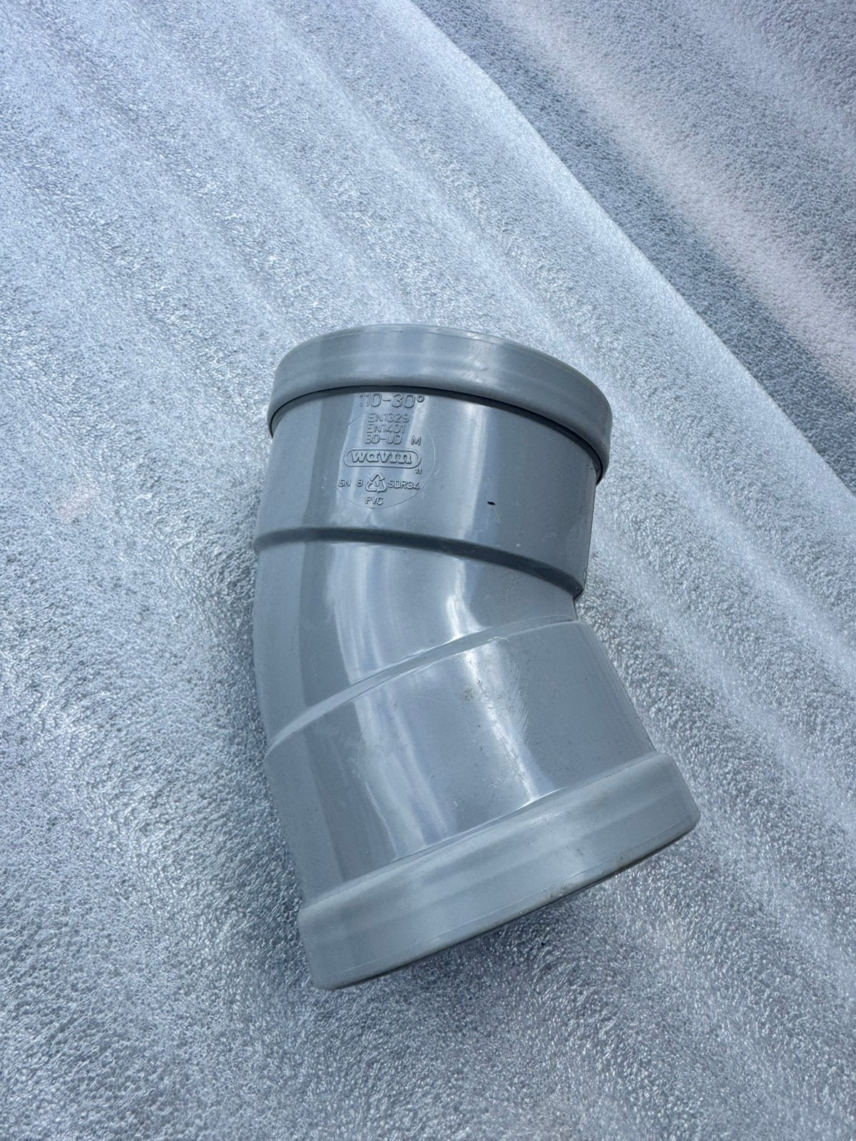 Wavin PVC bocht 110mm / 30, Doe-het-zelf en Bouw, Ophalen of Verzenden, Zo goed als nieuw, PVC