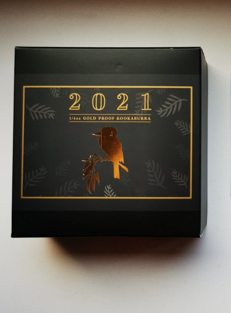 Kookaburra munt goud 1/4Oz, Postzegels en Munten, Ophalen of Verzenden, Goud