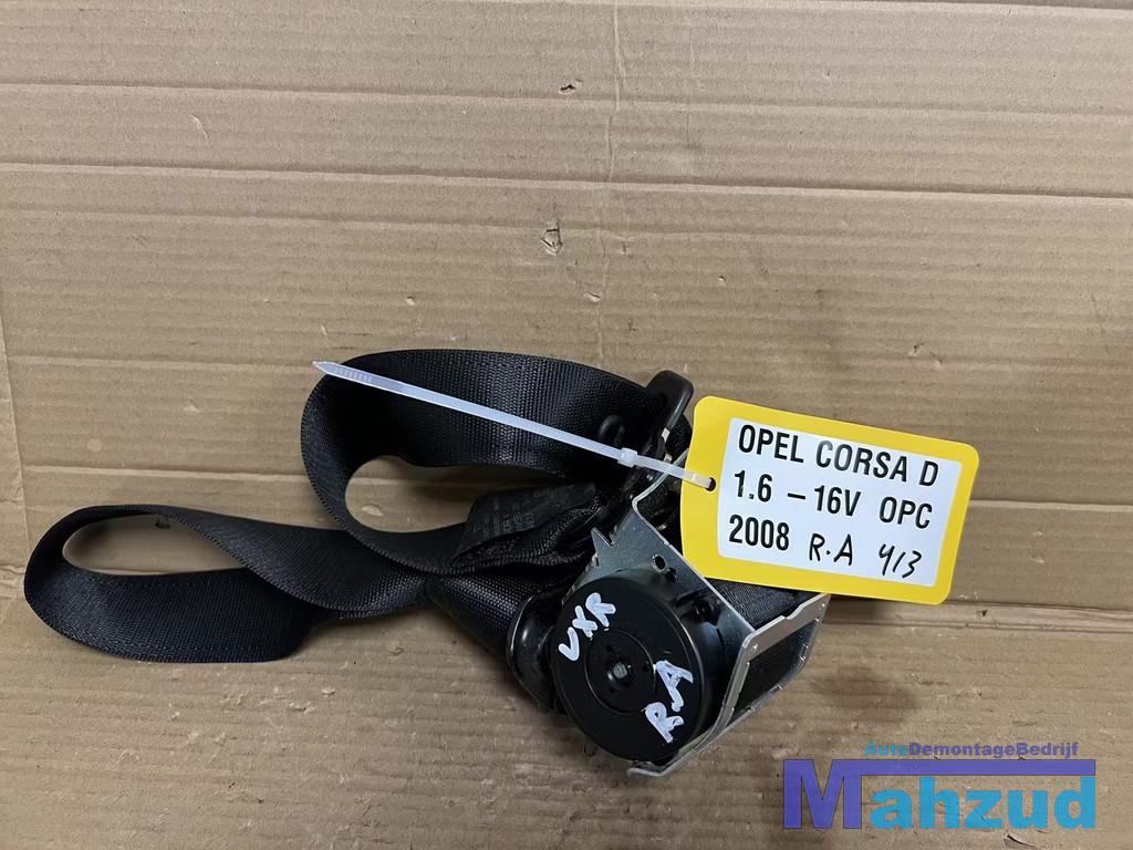 OPEL CORSA D Rechts achter gordel 3 deurs 2005-2014, Gebruikt, Opel Automobile GmbH, Kontakt@opel-infoservice.de, Opel