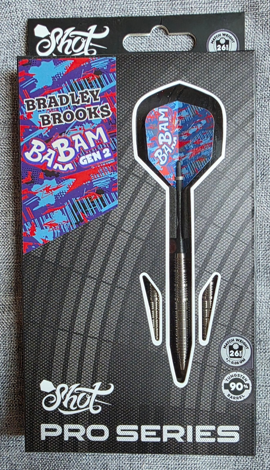 Dartpijlen Shot bradley Brooks 26gr, Sport en Fitness, Ophalen, Pijlen