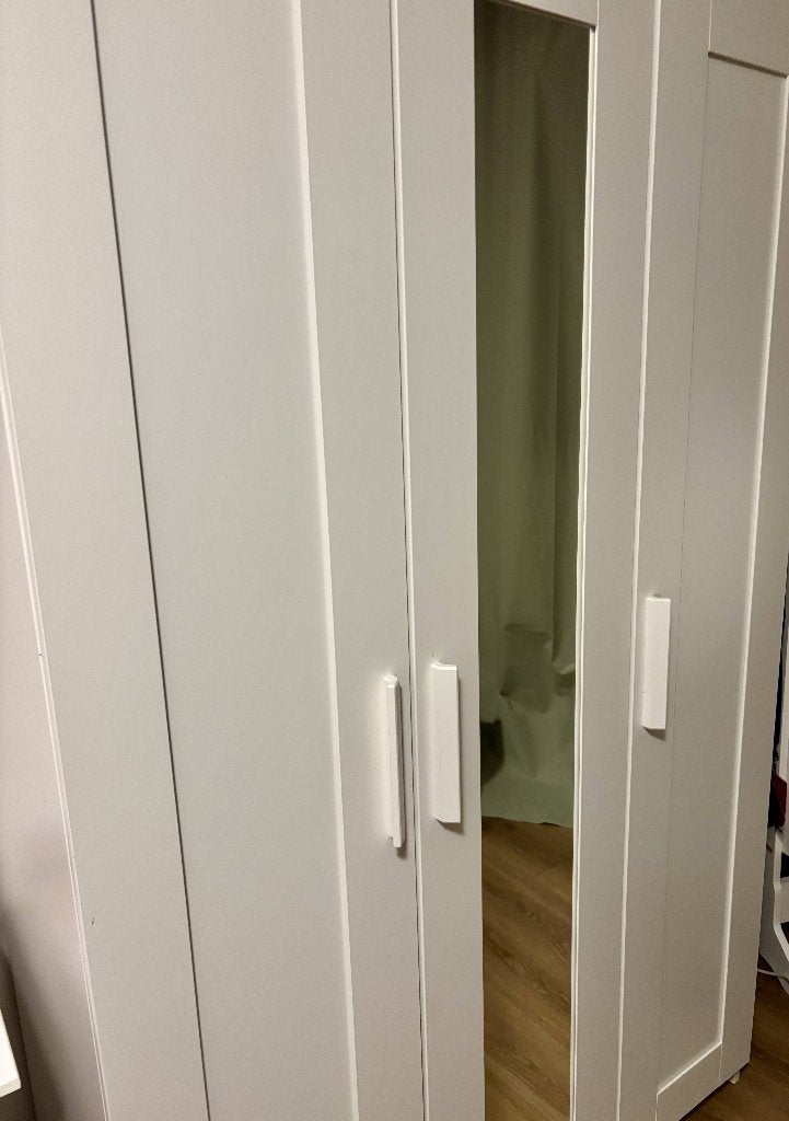 IKEA BRIMNES Wardrobe, Huis en Inrichting, Kasten | Kleerkasten, Ophalen, Met deur(en), Gebruikt, 100 tot 150 cm