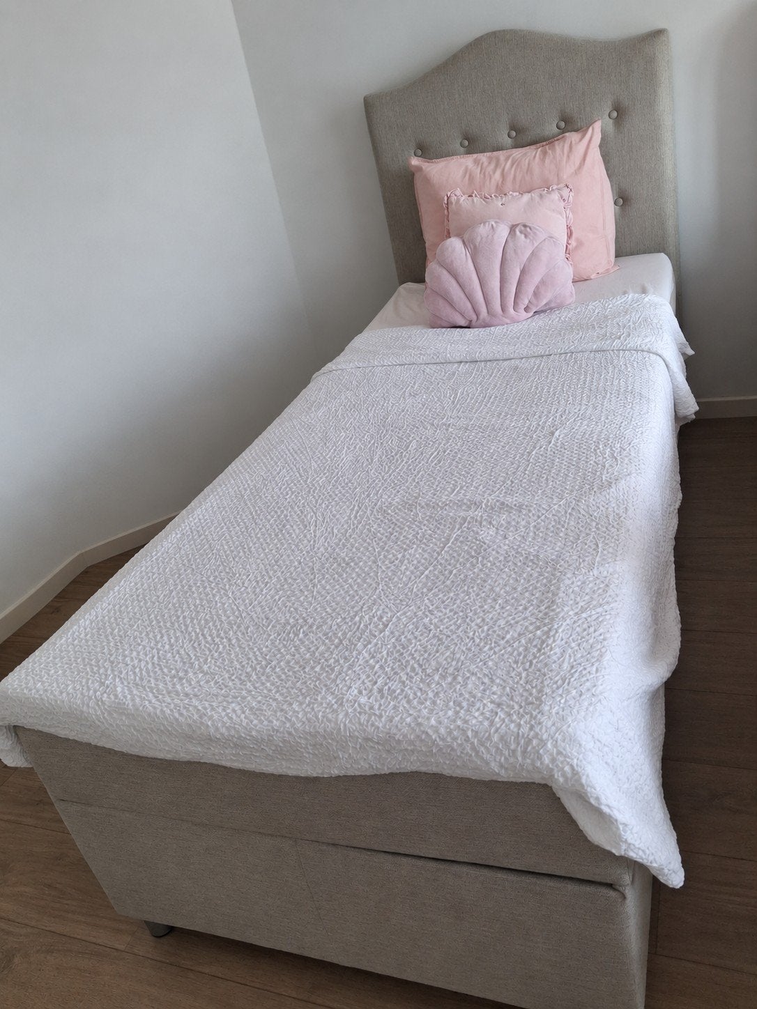 Boxspring 90200 quasi neuf + matelas déhoussable, Maison & Meubles, Enlèvement