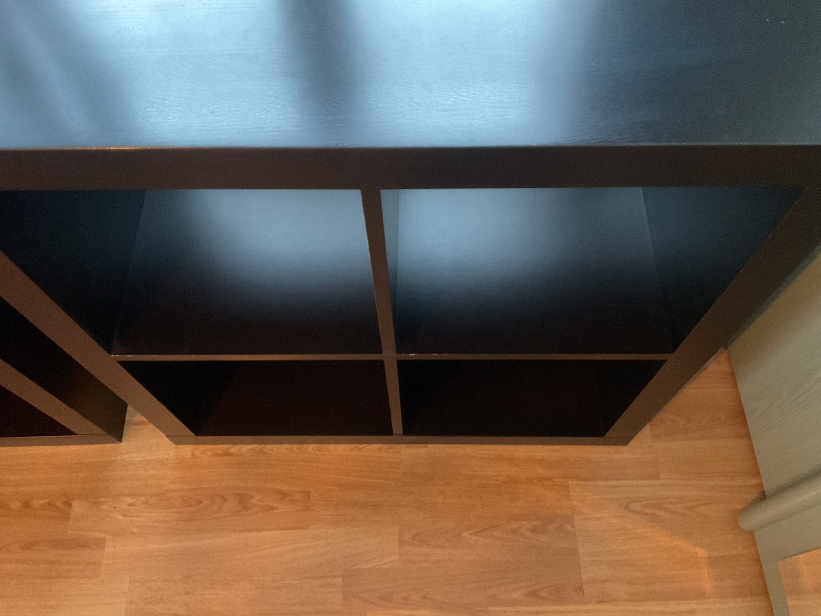2 X MEUBLES KALLAX noir/brun, Enlèvement, Utilisé