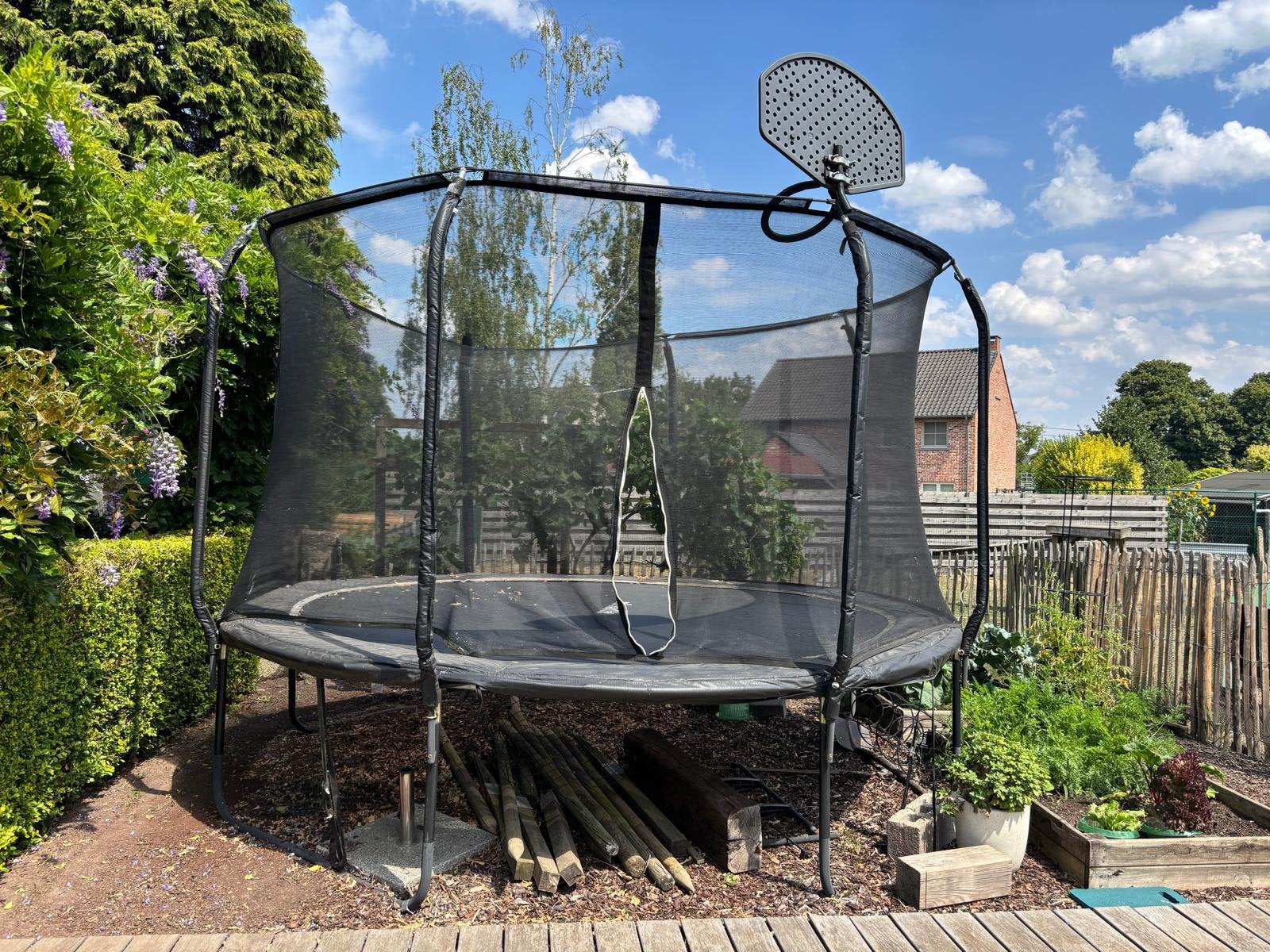 Virtufit trampoline 366 cm, Ophalen, Gebruikt