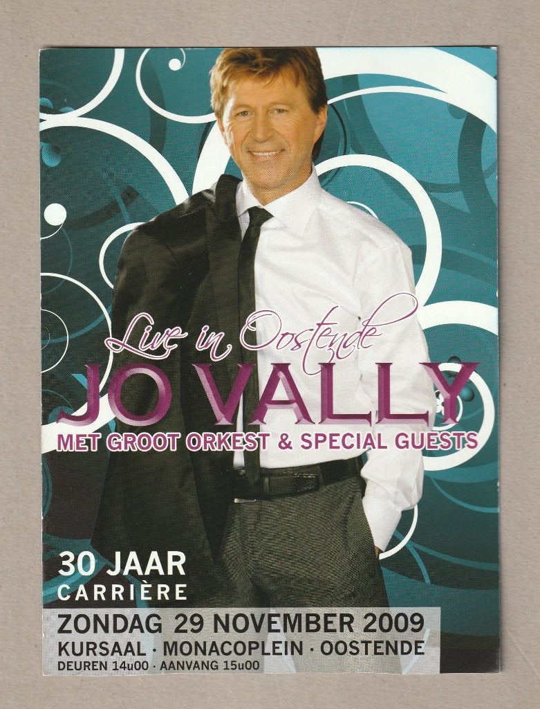 Jo Vally - foto met handtekening - 2009, Verzamelen, Muziek, Artiesten en Beroemdheden, Ophalen of Verzenden, Zo goed als nieuw