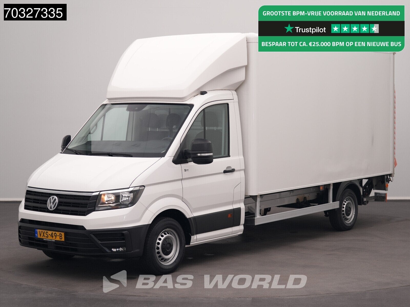 Volkswagen Crafter 140pk Automaat Laadklep Zijdeur Bakwagen, Auto's, Automaat, Stof, Gebruikt, Euro 6