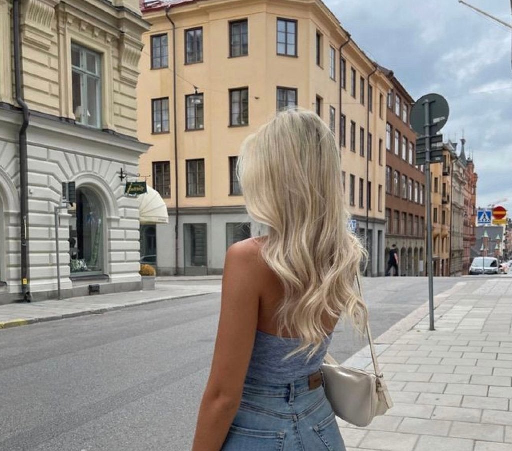 Extensions ice blond 100 naturel haar