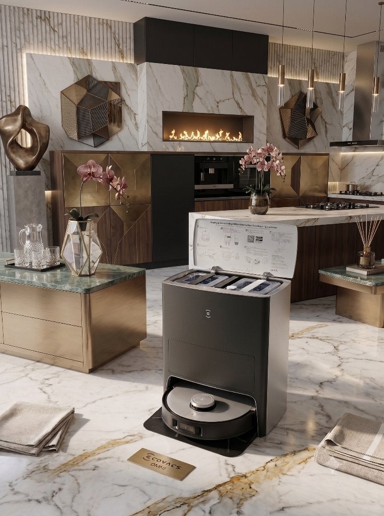 Ecovacs Deebot Omni-Stofzuig,Dweil,Was- €290 (SLECHTS 1 UUR), Ophalen, Stille werking, Robotstofzuiger, Minder dan 1200 watt