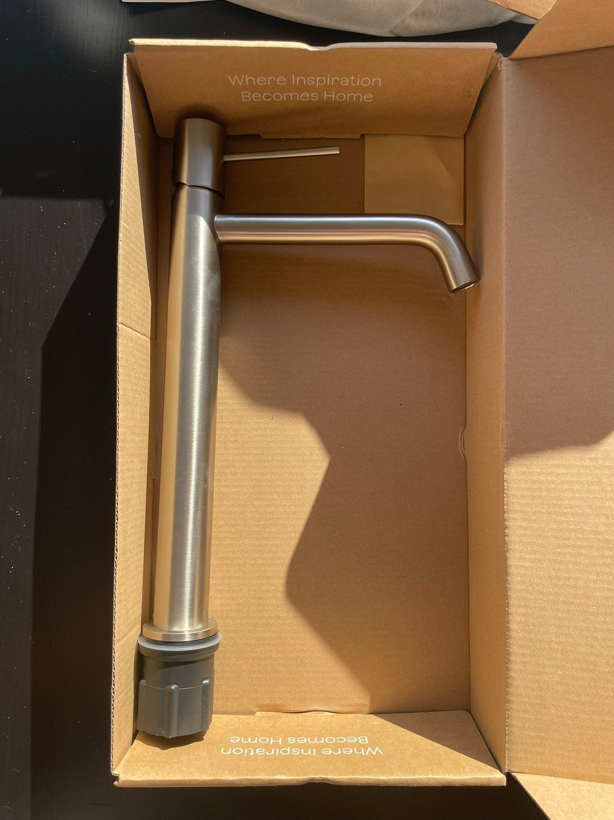 Robinet Sklum Orveta 30cm Gris Brossé, Enlèvement, Comme neuf, Robinet