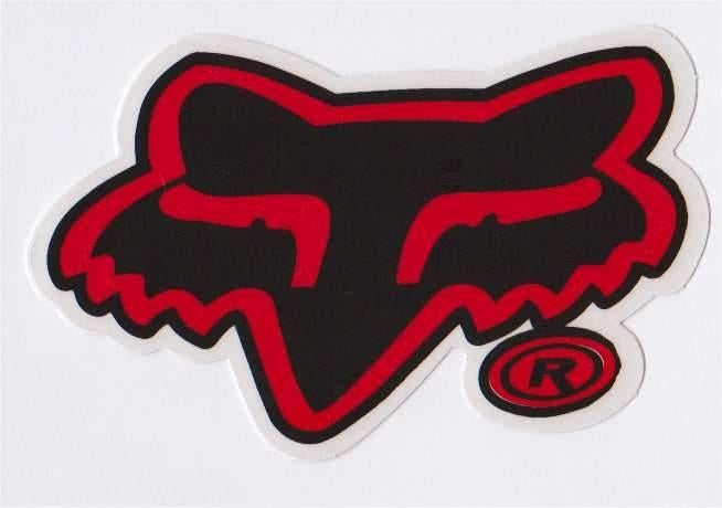 Fox Racing logo sticker #1, Verzenden