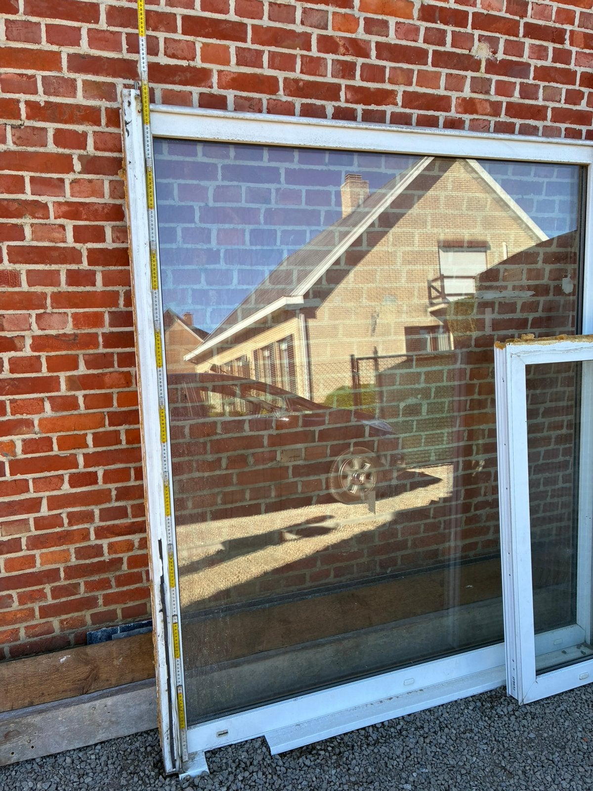 2 PVC ramen vast dubbel glas, Doe-het-zelf en Bouw, Ophalen, Gebruikt