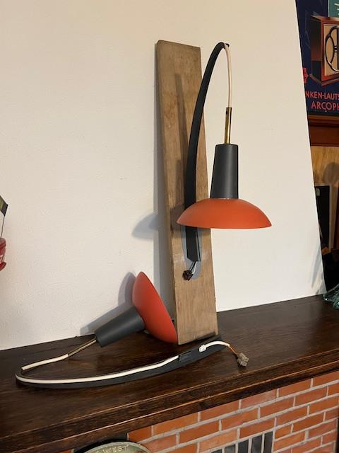 2 oude Philips, Louis Kalf wandlampen 1960's, Ophalen