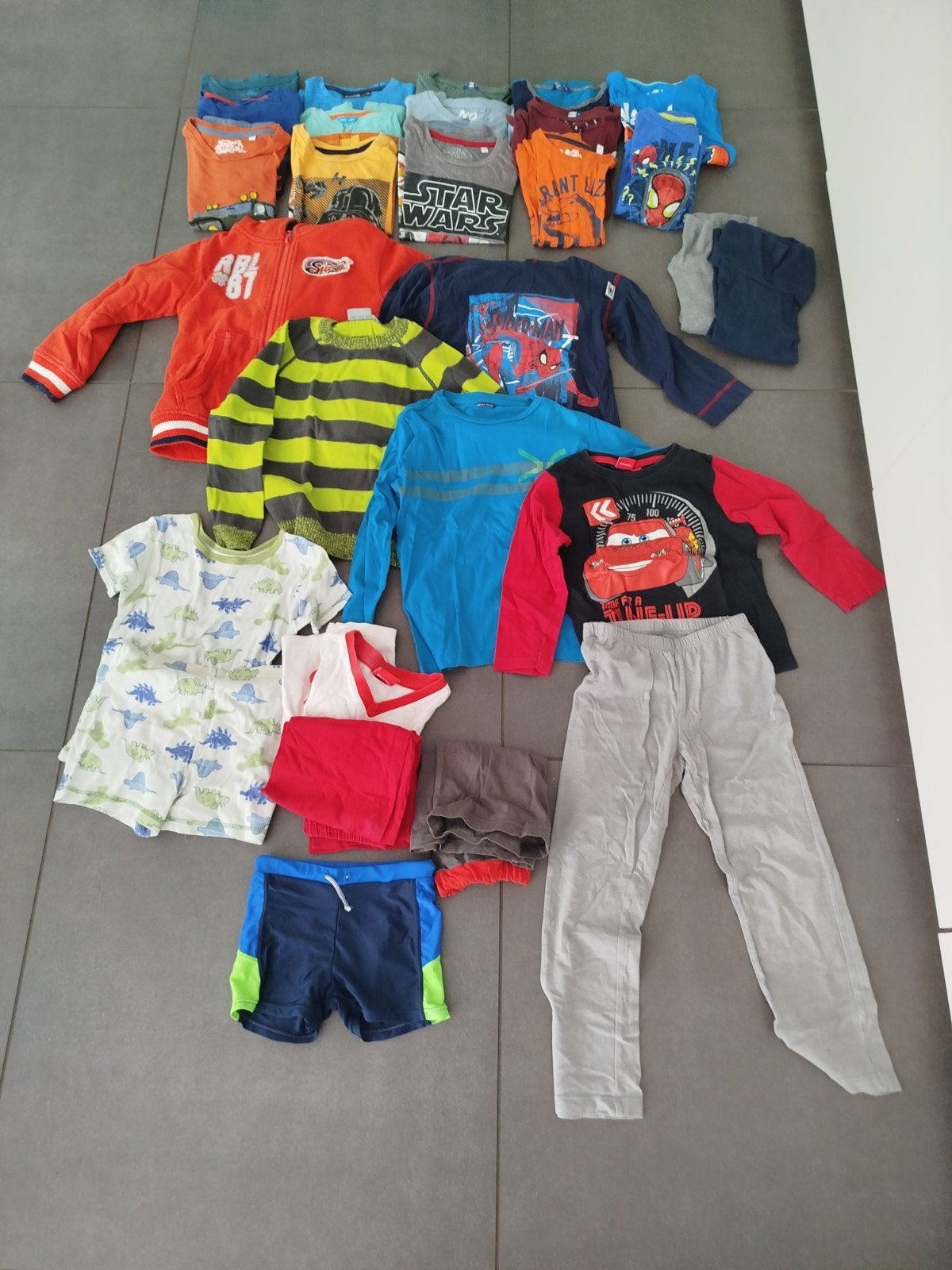 kledingpakket jongen 116: 24 stuks, Ophalen, Gebruikt, Maat 116