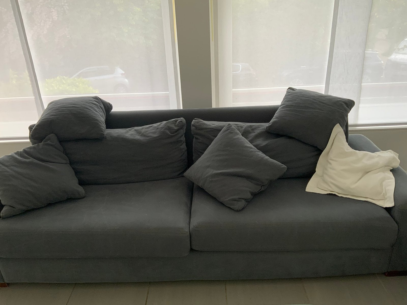 Canapé 2 et 3 places tissu bon etat 300 euros, Maison & Meubles, Enlèvement, Comme neuf