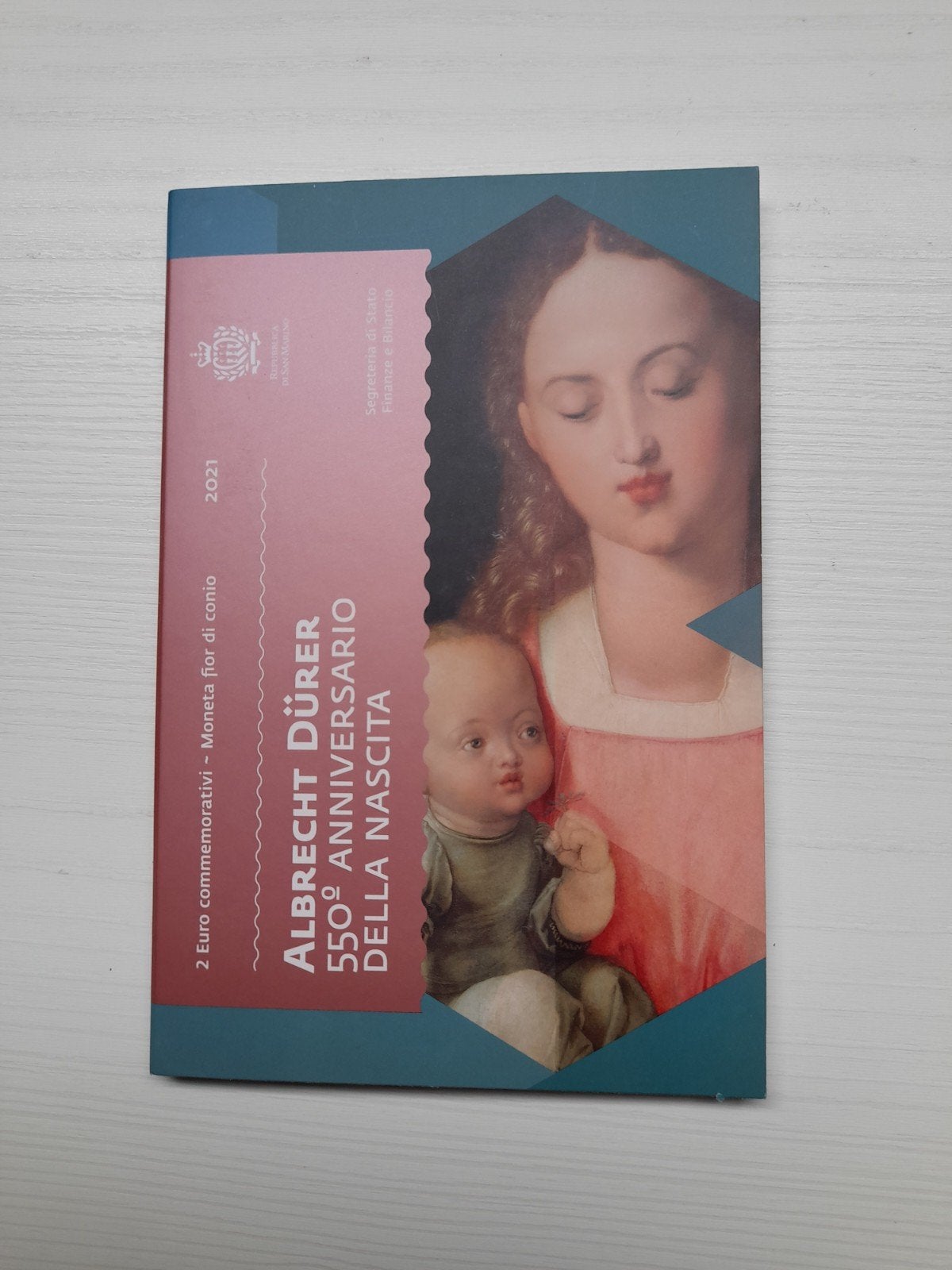 Herdenkingsmunt San-Marino  2021 Albrecht Durer, Ophalen of Verzenden