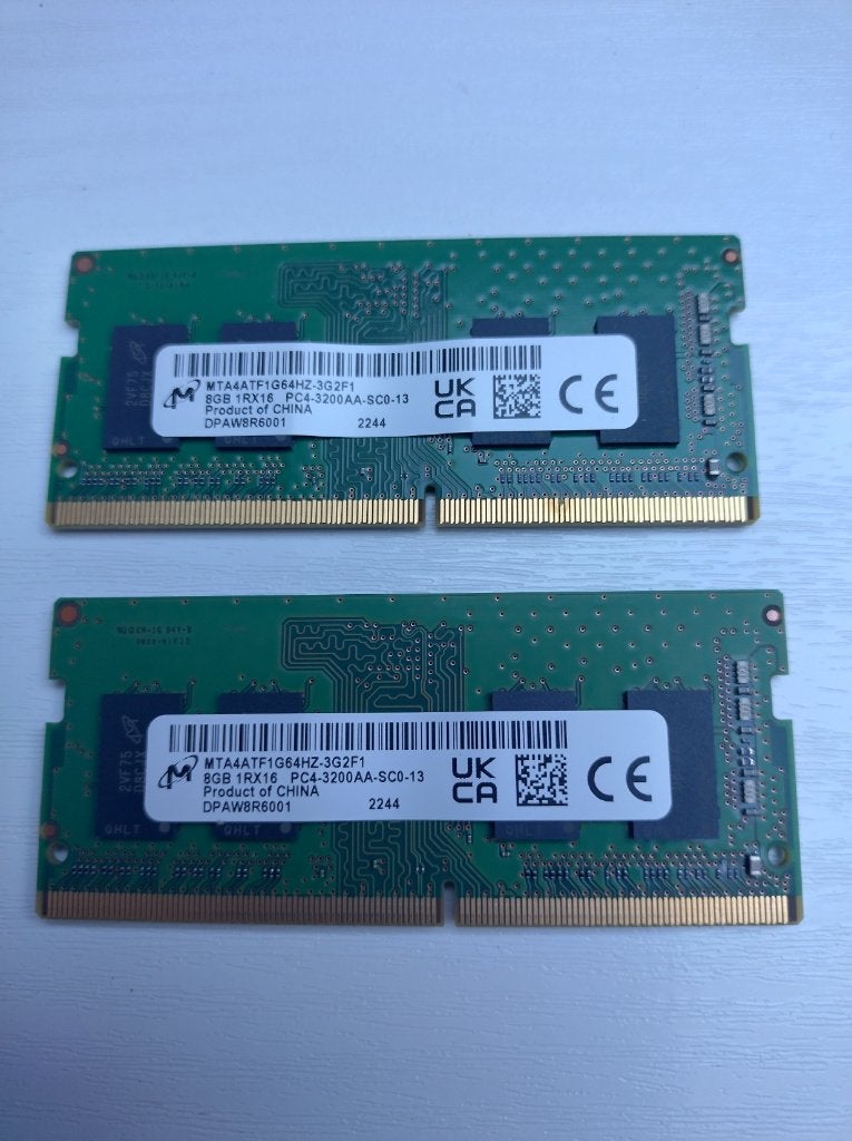 Micron MTA4ATF1G64HZ-3G2F1 [8GB DDR4 (SODIMM) @ 3.200MT/s], Ophalen, DDR4, 8 GB, Zo goed als nieuw