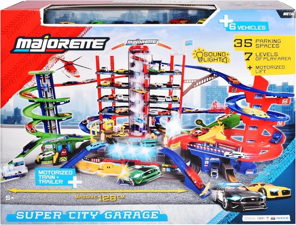 Majorette Super City Garage – 35 Parkings (perfecte staat), Ophalen, Zo goed als nieuw, Overige aandrijving, Racebaan