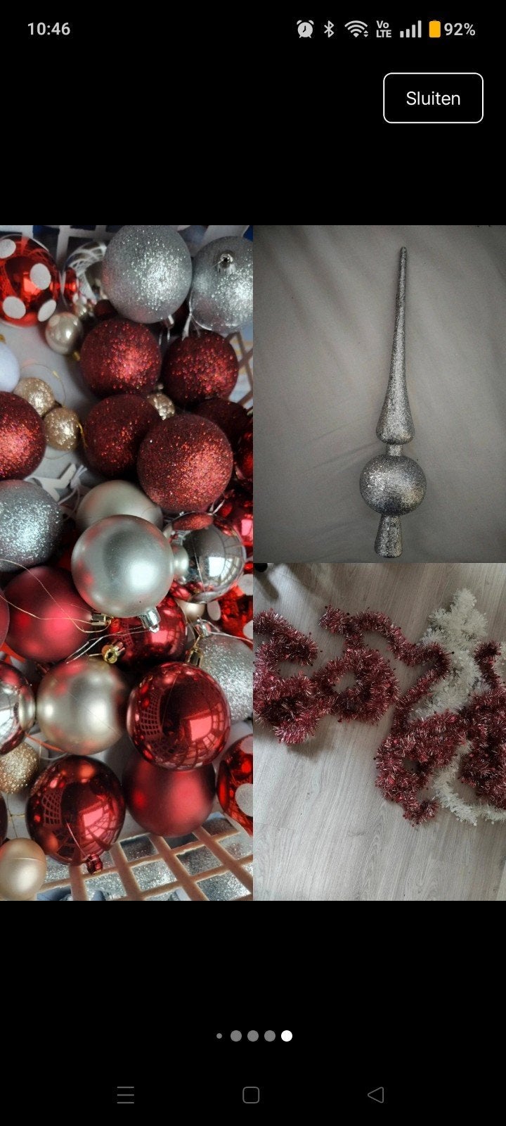 boules de Noël, Enlèvement ou Envoi