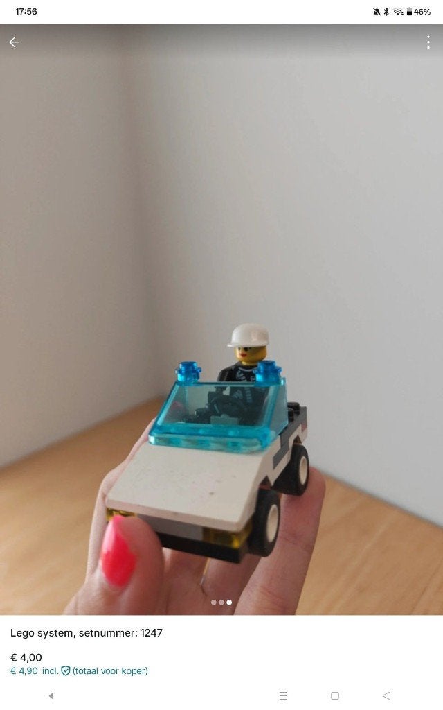 voiture de police Lego, Lego, Ensemble complet, Comme neuf, Complet
