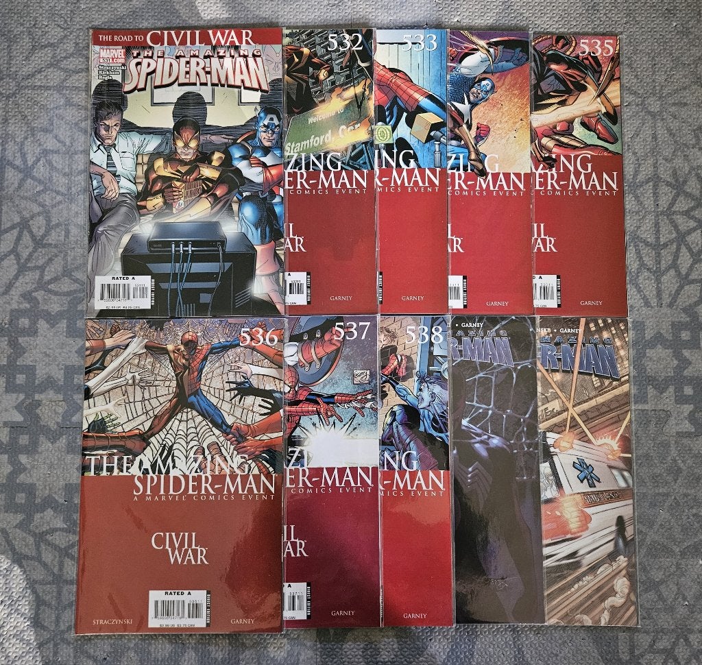 the Amazing Spider-Man #531-540 (2006), Boeken, Strips | Comics, Complete serie of reeks, Ophalen of Verzenden, Zo goed als nieuw