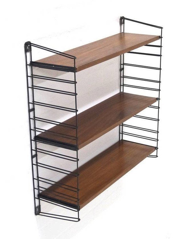 Étagère vintage en bois de rose Tomado, Antiquités & Art, Enlèvement ou Envoi, Brun, Décoration murale, 69 cm