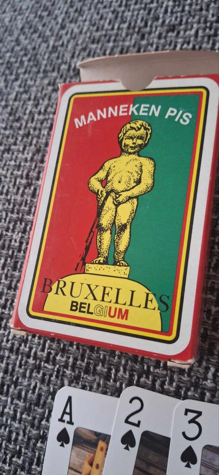 Jeu de cartes Manneken Pis Brussels 2 jokers, Enlèvement ou Envoi, Comme neuf, Carte(s) à jouer