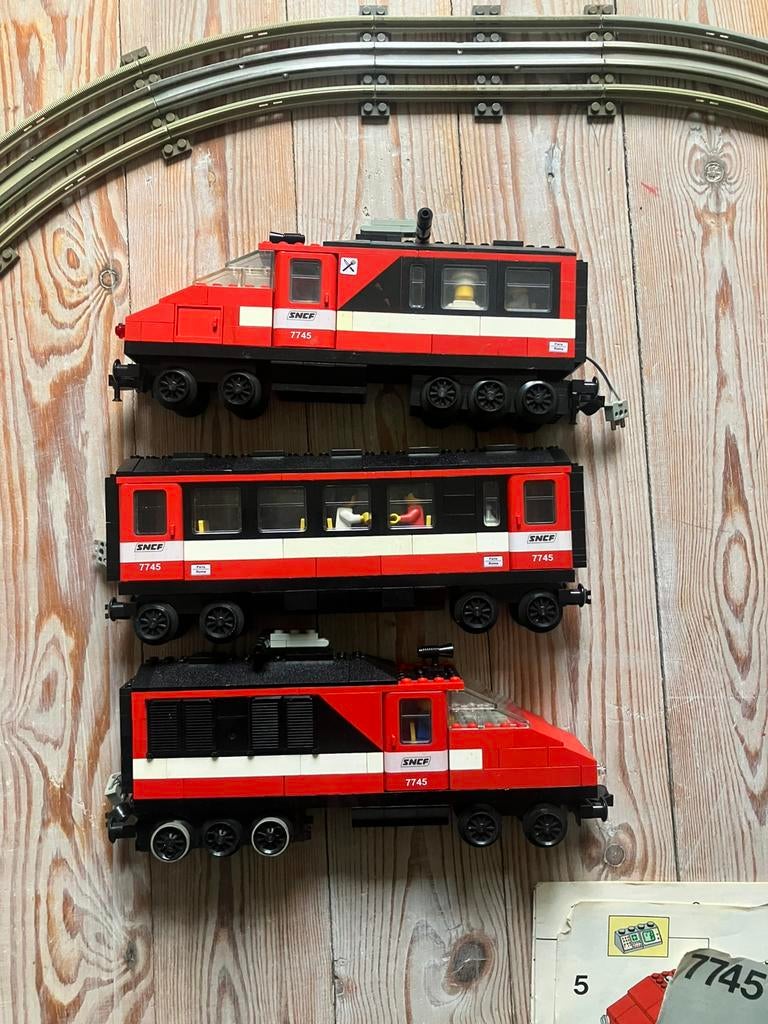 Lego Train12 V 7745, Enlèvement ou Envoi, Utilisé, Ensemble complet, Lego
