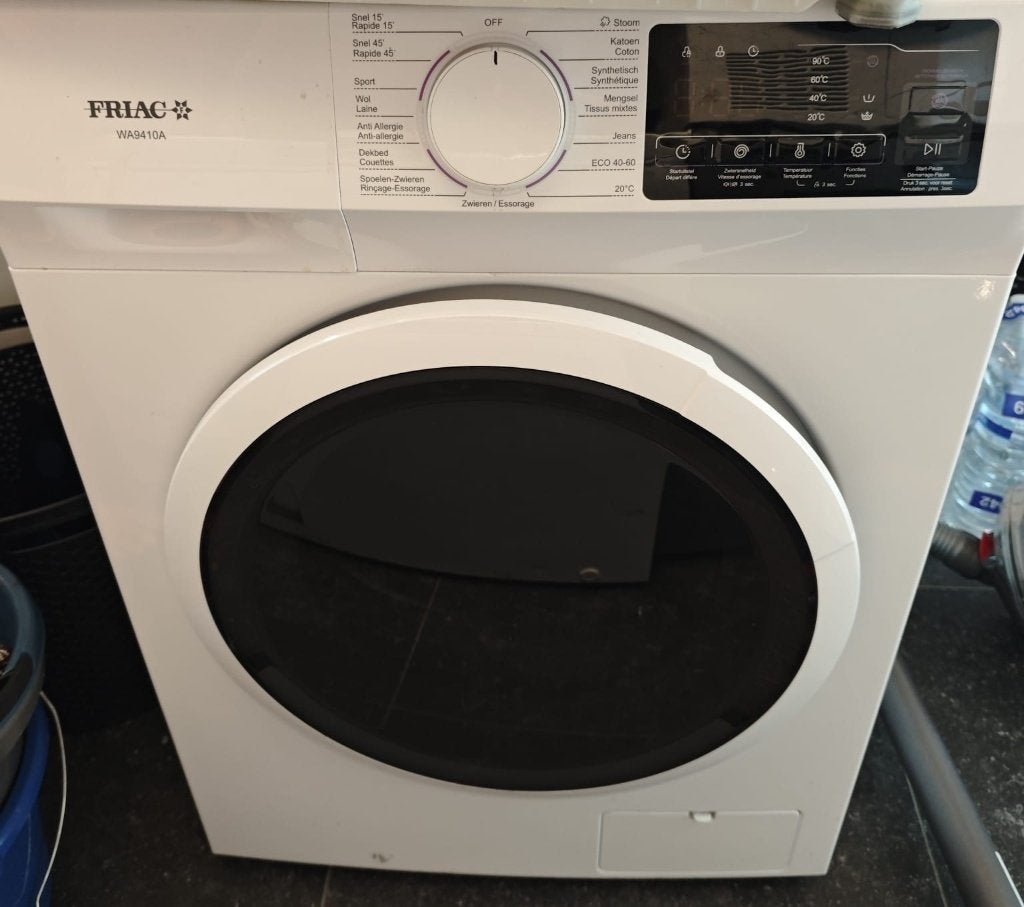 FRIAC Wasmachine 9 kg, 8 tot 10 kg, Ophalen, Gebruikt