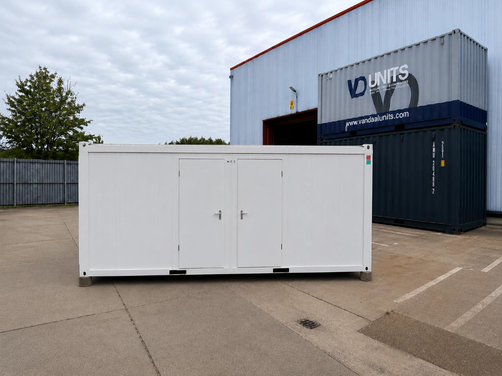 Geïsoleerde unit met kindertoiletten 6m x 3m, Ophalen