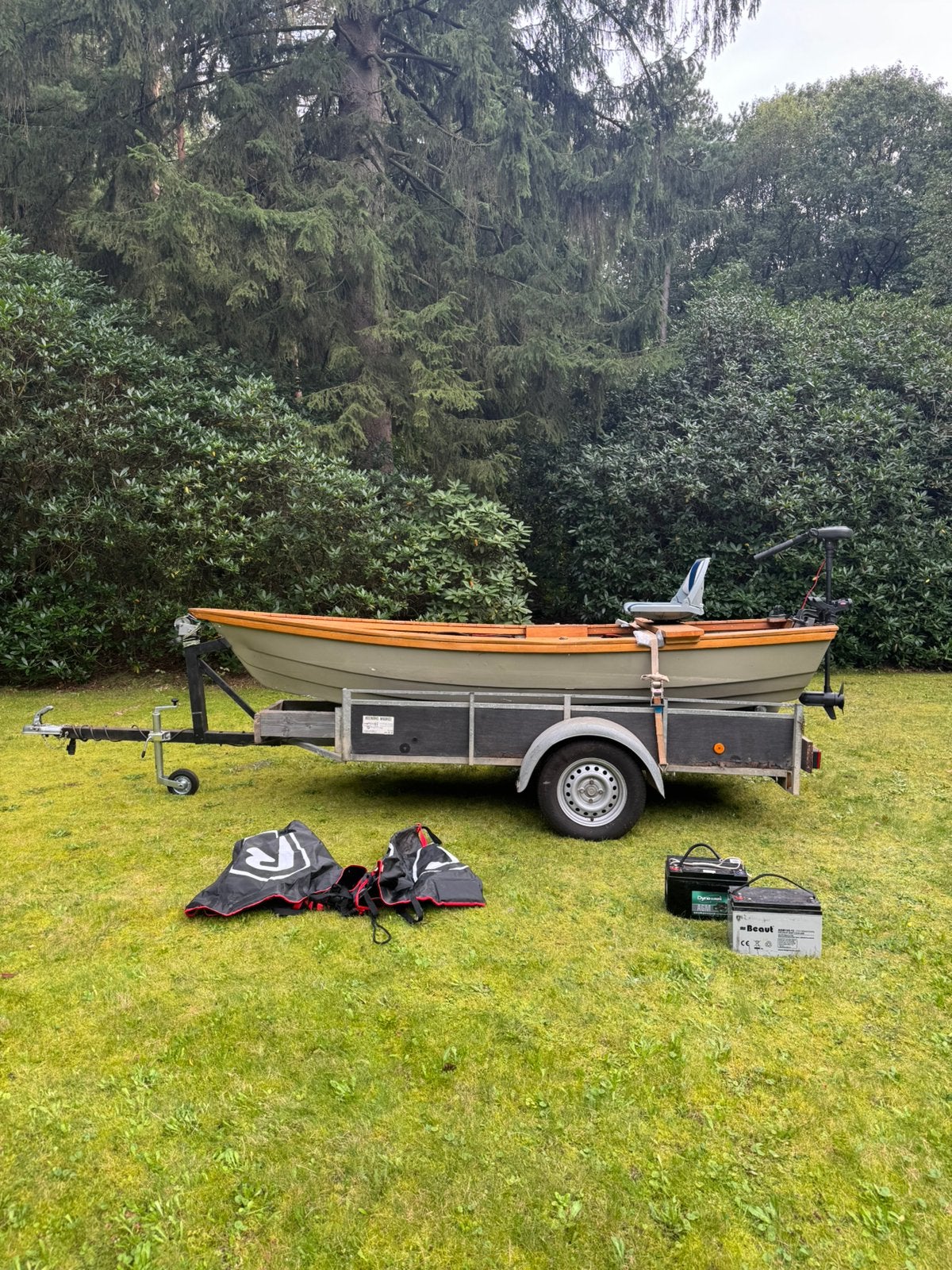 Visboot met trailer, Ophalen, Gebruikt, 4 m, Tot 10 pk