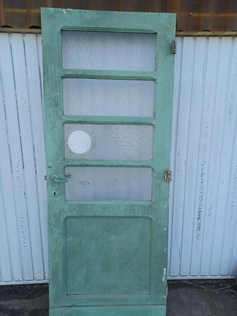 Deur, met glas., Ophalen, Glas