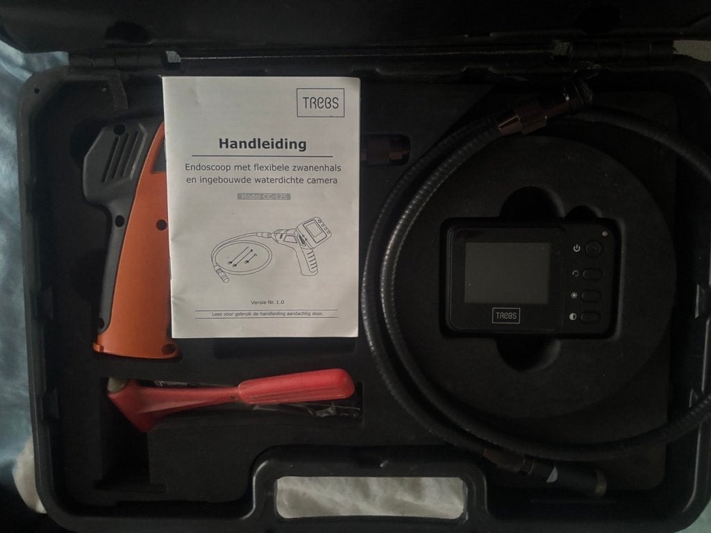 Endoscope camera  TREBS CC-125 +écran  Mallette, Enlèvement, Comme neuf