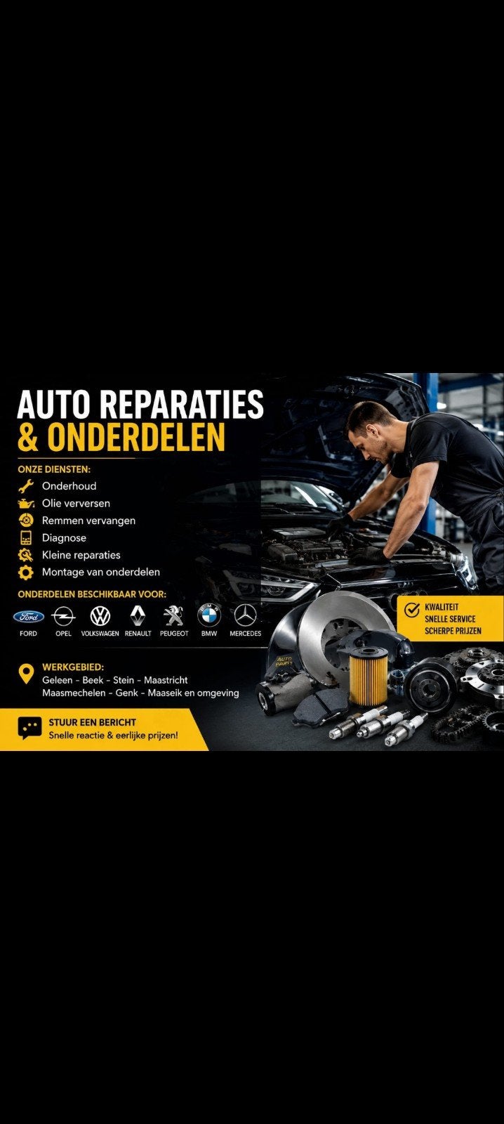 Réparation automobile et pièces détachées — Geleen, Maastric, Autos : Pièces & Accessoires, Enlèvement, BMW